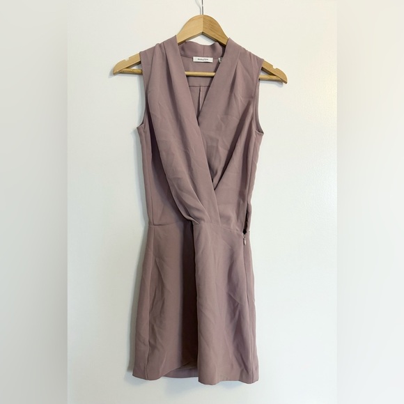 Aritzia Babaton Phoenix Dress Faux Wrap‎ Mini Dress Size 00 - Picture 3 of 6